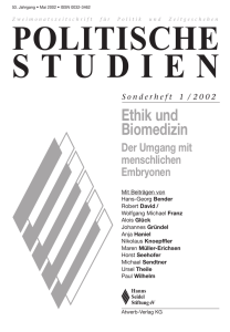 Politische Studien Sonderheft 1 2002 - Hanns-Seidel