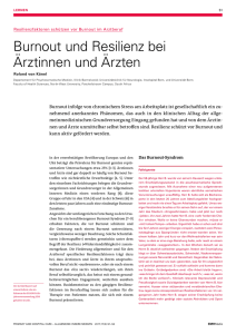 Burnout und Resilienz bei Ärztinnen und Ärzten