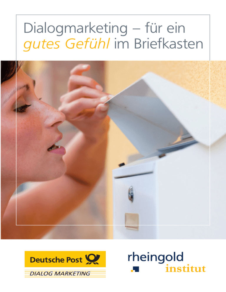 Dialogmarketing – Für Ein Gutes Gefühl Im Briefkasten