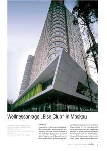 Wellnessanlage „Else Club“ in Moskau