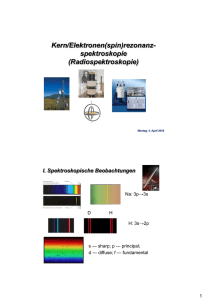 Kern/Elektronen(spin)rezonanz- spektroskopie (Radiospektroskopie)