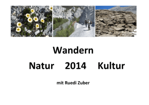 Wandern Sommer 2014 mit Ruedi Zuber