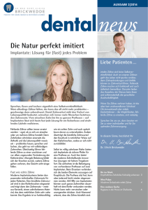 Dental News 02/2014 - Dr. Ulrich Brickwedde