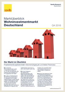 Marktüberblick Wohninvestmentmarkt Deutschland