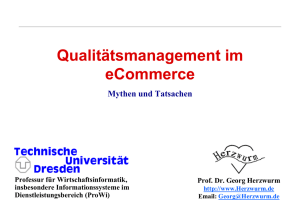 Qualitätsmanagement im eCommerce