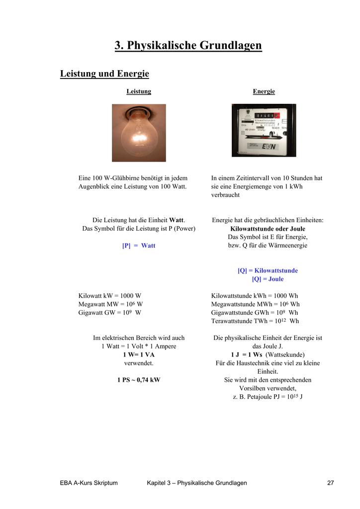 3 Physikalische Grundlagen