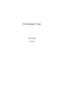 Evolutionary Trees