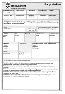 Bergvesenet Rapportarkivet - Norges geologiske undersøkelse