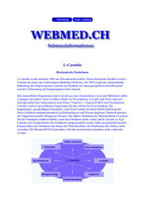 L-Carnitin - Webmed.ch