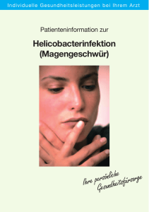 Helicobacterinfektion (Magengeschwür)