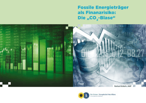 Fossile Energieträger als Finanzrisiko: Die „CO