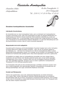Klassische Homöopathie - Homöopathie in Salzwedel