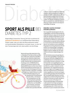 Sport alS pille bei Diabetes typ 2