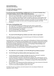 Gebrauchsinformation: Information für Patienten NACOM® 100 mg