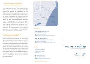 kiel earth institute - Institut für Weltwirtschaft