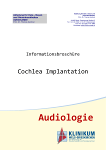 Informationsbroschüre Cochlea Implantation