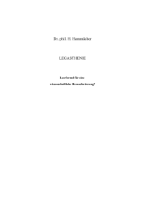 Legasthenie - Praxis Dr. Hammächer