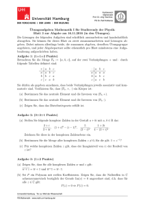 Blatt 03 - Fachbereich Mathematik