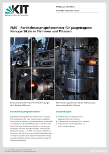 PMS – Partikelmassenspektrometer für - KIT/ITC