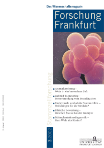 werbung - Forschung Frankfurt - Goethe