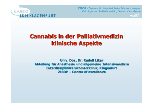 Cannabis in der Palliativmedizin klinische Aspekte