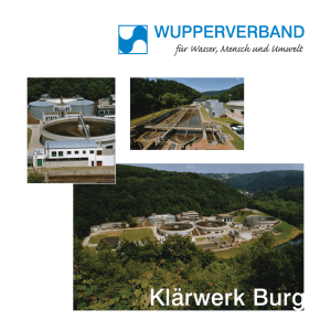 Klärwerk Burg - Wupperverband