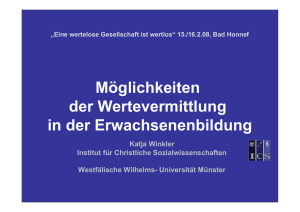 08. K. Winkler: Wertevermittlung in der Erwachsenenbildung