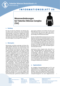 Infoblatt 06 Nierenbeteiligung - Tuberöse Sklerose Deutschland eV