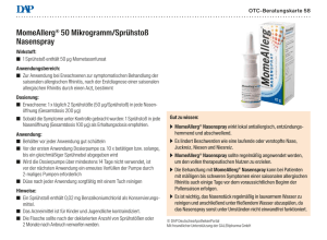MomeAllerg® 50 Mikrogramm/Sprühstoß Nasenspray