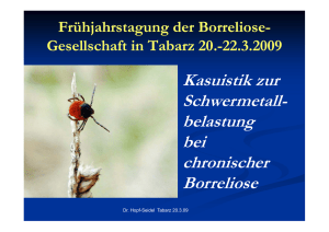 Schwermetalle und Borreliose - Deutsche Borreliose