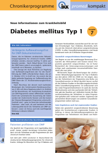 Diabetes mellitus Typ 1 Ausgabe