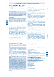 Gebrauchsinformation Vitamin B1