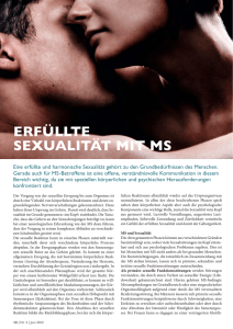 erfüllte sexualität mit ms - Schweizerische Multiple Sklerose