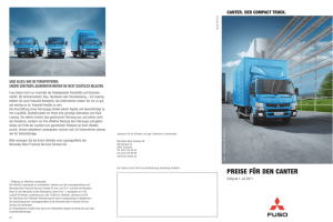 preise für den canter - FUSO Trucks Switzerland