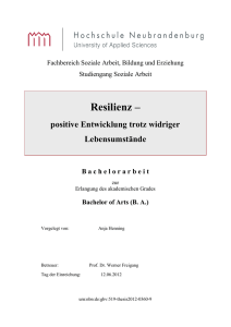 Resilienz &ndash;