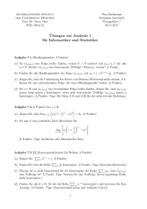 Blatt 7 - Department Mathematik