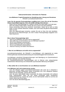 Gebrauchsinformation: Information für Patienten Levo