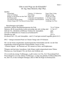 Gibt es noch Wege aus der Klimafalle