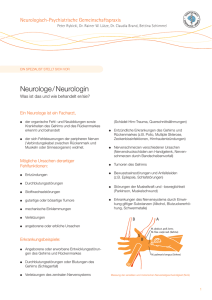 Neurologe / Neurologin - Neurologisch