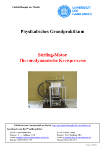 Physikalisches Grundpraktikum Stirling