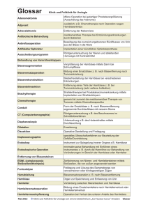 Glossar - Universitätsklinikum Carl Gustav Carus Dresden