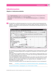 Kalkulationssysteme