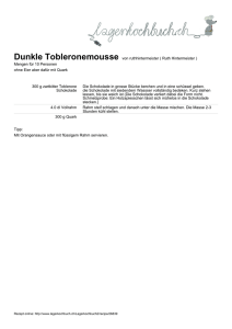 Dunkle Tobleronemousse von ruthhintermeister ( Ruth Hintermeister