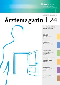 Ärztemagazin | 24 - Universitätsklinik für Viszerale Chirurgie und