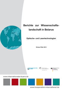 Berichte zur Wissenschafts- landschaft in Belarus