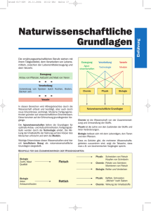 Naturwissenschaftliche Grundlagen