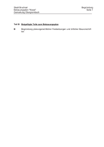 Stadt Bruchsal Begründung Bebauungsplan "Kissel“ Seite 1