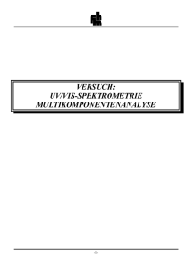 uv/vis-spektrometrie multikomponentenanalyse