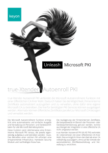 keyon - true-Xtender Autoenroll PKI