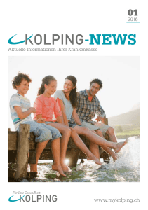 Kolping News, 1/2016 - Kolping Krankenkasse